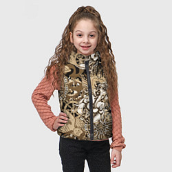 Детский жилет Колесо сансары Будда и Ганеша, цвет: 3D-черный — фото 2