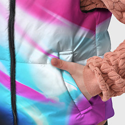 Детский жилет Неоновые краски градиент, цвет: 3D-красный — фото 2