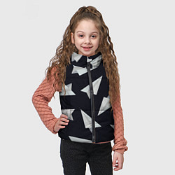 Детский жилет Белый бумажный самолётик - Телеграм, цвет: 3D-светло-серый — фото 2