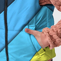 Детский жилет Линии геометрия, цвет: 3D-черный — фото 2