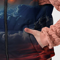 Детский жилет Разноцветные акварельные облака, цвет: 3D-светло-серый — фото 2