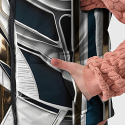 Детский жилет Кибер текстура, цвет: 3D-светло-серый — фото 2