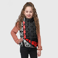 Детский жилет Marshmello pattern, цвет: 3D-светло-серый — фото 2