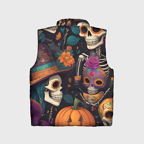 Детский жилет Хэллоуин страшилки черепа / 3D-Красный – фото 2
