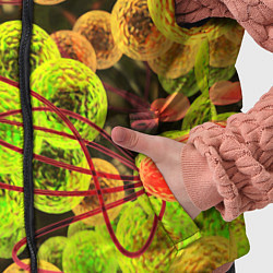 Детский жилет Вирусы текстура, цвет: 3D-светло-серый — фото 2