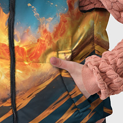 Детский жилет Огонь и вода стихия, цвет: 3D-светло-серый — фото 2