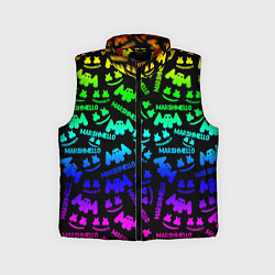 Детский жилет Marshmello neon steel pattern, цвет: 3D-красный