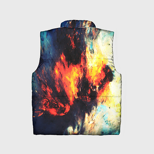 Детский жилет Абстрактный космос текстура / 3D-Красный – фото 2