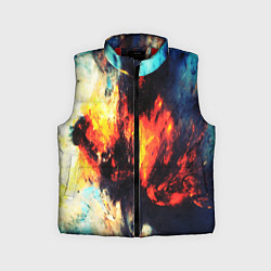 Детский жилет Абстрактный космос текстура, цвет: 3D-красный