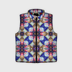 Детский жилет Пестрый калейдоскопический узор, цвет: 3D-красный