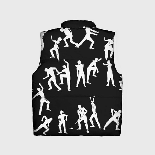 Детский жилет Silhouettes of moving people / 3D-Красный – фото 2