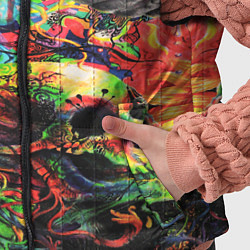 Детский жилет Кислотные рисунки психоделика, цвет: 3D-красный — фото 2