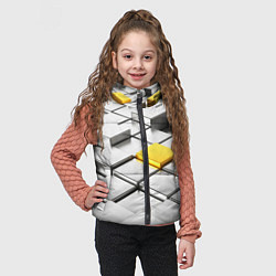 Детский жилет Оптические кубы текстура, цвет: 3D-красный — фото 2
