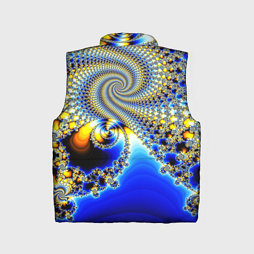 Детский жилет Фрактальный психоделики узор / 3D-Красный – фото 2