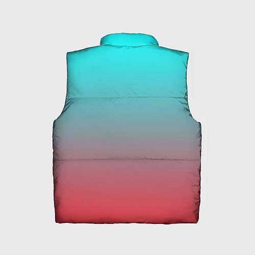 Детский жилет Абстрактно неоновый градиент / 3D-Красный – фото 2