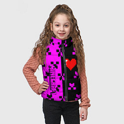 Детский жилет Minecraft love game, цвет: 3D-красный — фото 2