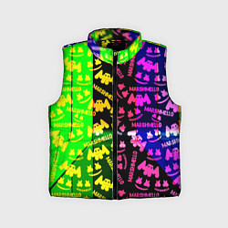 Детский жилет Marshmello pattern neon steel