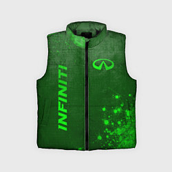 Детский жилет Infiniti - green gradient вертикально