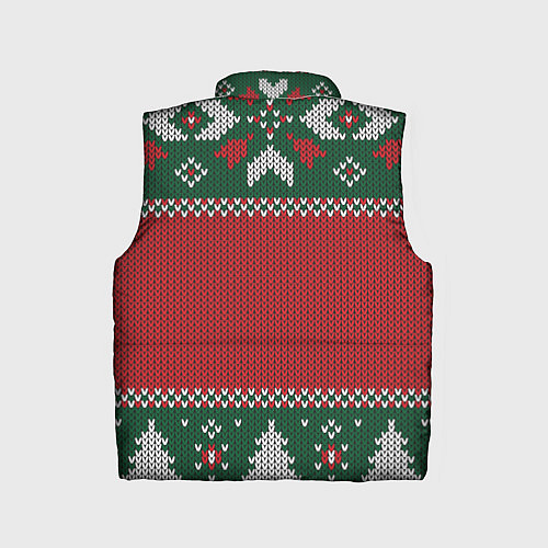 Детский жилет Knitted Christmas Pattern / 3D-Красный – фото 2