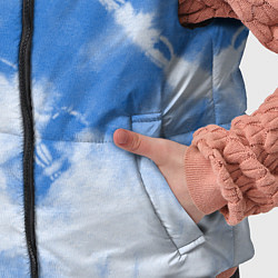 Детский жилет Синий тай дай, цвет: 3D-черный — фото 2