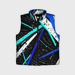 Детский жилет Разноцветные праздничные линии, цвет: 3D-красный