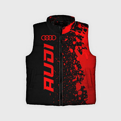 Детский жилет Audi - red gradient по-вертикали, цвет: 3D-черный