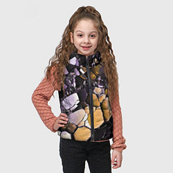 Детский жилет Чёрно-жёлтый камень, цвет: 3D-красный — фото 2