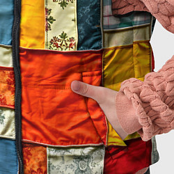 Детский жилет Пэчворк из ярких тканей, цвет: 3D-светло-серый — фото 2