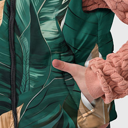 Детский жилет Крупные листья в тропиках, цвет: 3D-светло-серый — фото 2