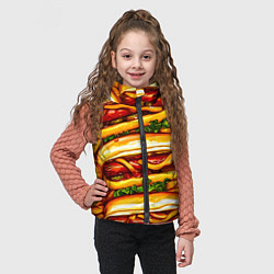 Детский жилет Хот-доги, цвет: 3D-красный — фото 2