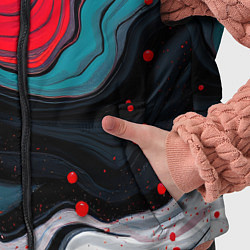 Детский жилет Абстракция эбру, цвет: 3D-черный — фото 2