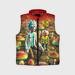 Детский жилет Рик и Морти заблудились в мухоморном поле