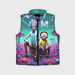 Детский жилет Рик и Морту на сказочной грибной планете - нейроар