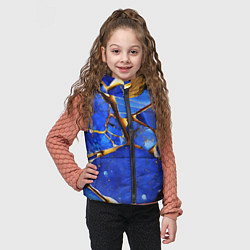 Детский жилет A gold mineral in a blue stone, цвет: 3D-красный — фото 2