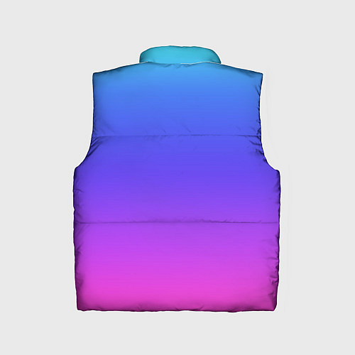 Детский жилет Градиент закат сине-розовый / 3D-Светло-серый – фото 2
