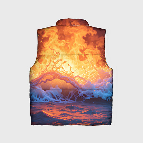 Детский жилет Стихия огня и воды / 3D-Красный – фото 2
