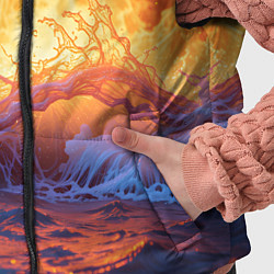 Детский жилет Стихия огня и воды, цвет: 3D-красный — фото 2