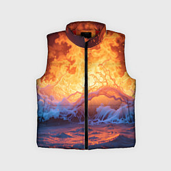 Детский жилет Стихия огня и воды, цвет: 3D-красный