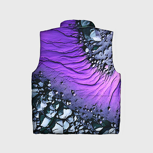 Детский жилет Камни и фиолетовая земля / 3D-Красный – фото 2