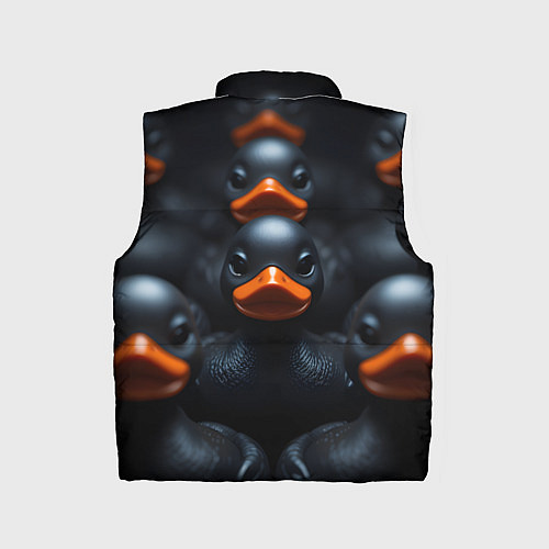 Детский жилет Уточки с оранжевым клювом / 3D-Красный – фото 2