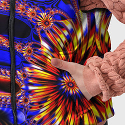 Детский жилет Психоделика стекло, цвет: 3D-красный — фото 2