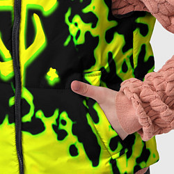 Детский жилет Doom кислотное лого краски, цвет: 3D-светло-серый — фото 2