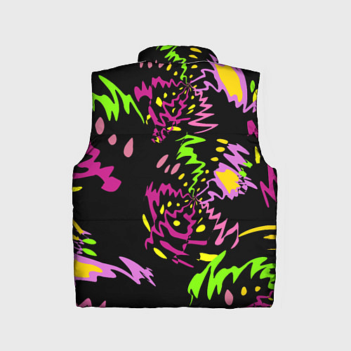 Детский жилет Яркие абстрактные круги-зигзаги / 3D-Светло-серый – фото 2