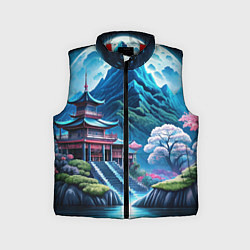 Детский жилет Пейзаж Японии и горы