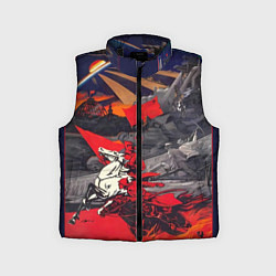 Детский жилет Советский Союз - Заря Человечества, цвет: 3D-черный