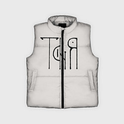 Детский жилет Вязью Таня - чёрная надпись