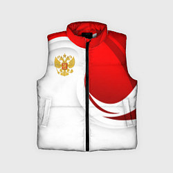 Детский жилет Россия - красный и белый, цвет: 3D-красный
