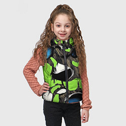Детский жилет Объемный камуфляж из слоев, цвет: 3D-светло-серый — фото 2
