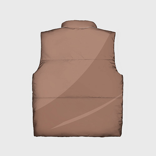 Детский жилет Мокко Мусс однотонный с полосой / 3D-Светло-серый – фото 2