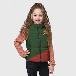 Детский жилет Мотострелковые войска: герб со щитом, цвет: 3D-красный — фото 2